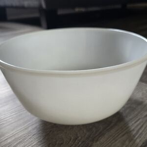 Vintage Anchor Hocking Fire-King White Milk Glass Mixing Bowl 8.25" Oven Safe
